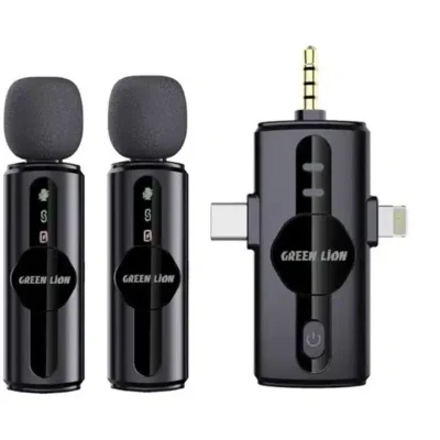میکروفن بی سیم گرین لاین مدل GM-80X دو کاربره