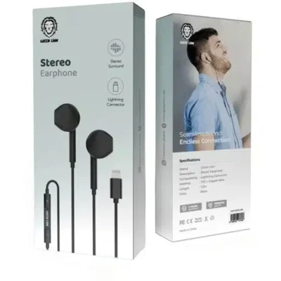 هندزفری باسیم گرین لاین Stereo Earphone Lightning