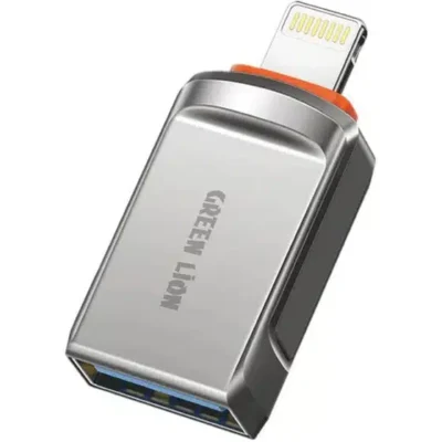 مبدل USB به لایتنینگ OTG آیفونی گرین لاین مدل GNOTGALTAGY