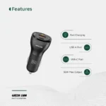 شارژر فندکی 30 وات 2 پورت گرین لاین مدل Green Lion Car Charger 50 W Type-c Dual Port - Image 3