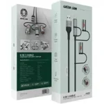 کابل چندمنظوره گرین لاین مدل Green Lion 6 in 1 Cable PD 60W GN6N1CBLEBK - Image 2