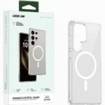کاور گوشی سامسونگ Galaxy S25 Ultra گرین لاین مدل Crystal Clear Magsafe