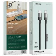 images-5.jpg کابل شارژ تایپ سی به لایتنینگ 1 متر گرین لاین Green Lion USB-C to USB-C Tough Cable GNTPTGH27CTLBK - Image 1